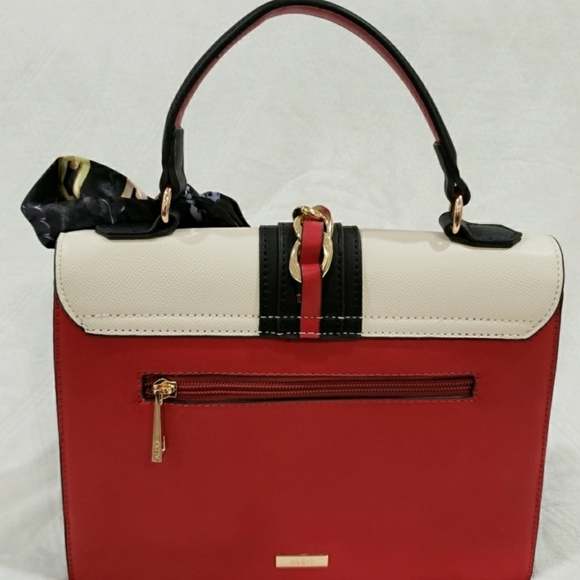 68- Aldo Crossbody Anniebrook Satchel Bag with Scarf NWT - Picture 2 of 8